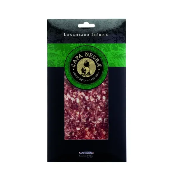 Estuche Loncheado Salchichón Ibérico Cular CAPA NEGRA - 80 g.