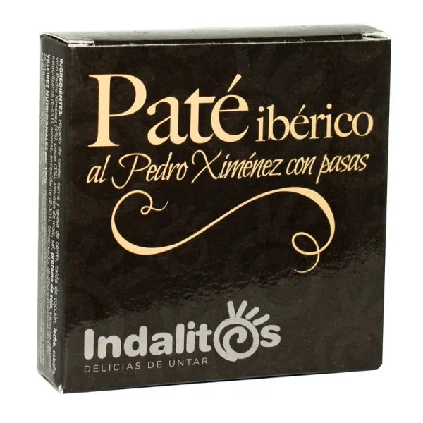 Estuche Paté Ibérico al Pedro Ximénez con Pasas INDALITOS - 70 g.