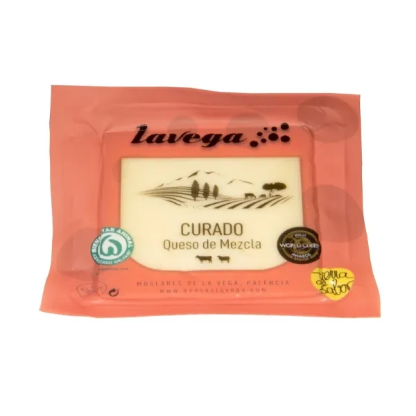 Cuña Queso Curado LAVEGA - Peso aprox. 300 g.
