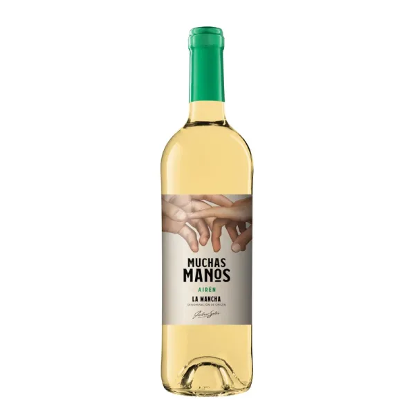 b. Vino Blanco D.O. La Mancha MUCHAS MANOS