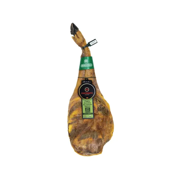 Paleta Ibérica de Cebo Campo MONTESANO - Peso aprox. 4,5 Kg.